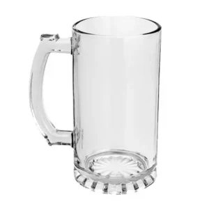 CANECA DE CHOPP VIDRO TRANSPARENTE 475ML - FLY - Unidade.