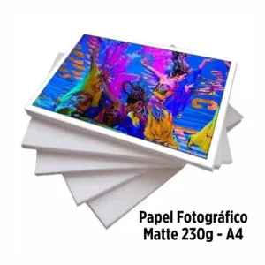 PAPEL FOTOGRÁFICO 230G A4 MATTE COM 100 FOLHAS - MASTER PRINT - Unidade
