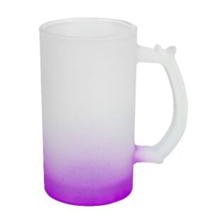 CANECA DE  VIDRO DEGRADE ROXO 475ML - JKB