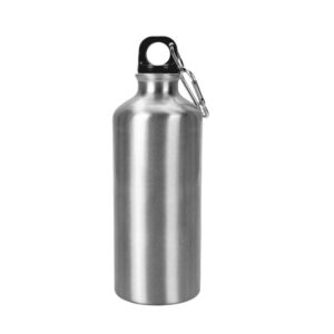 SQUEEZE PRATA 600ML TAMPA MOSQUETÃO FLY -  Uniadae