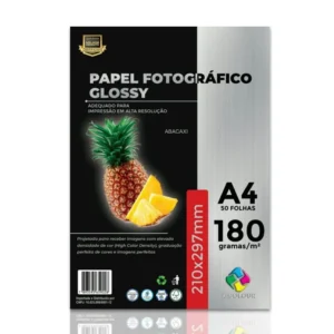 PAPEL FOTOGRAFICO 180G GLOSSY A4 X-COLOUR COM 50 FOLHAS - Unidade