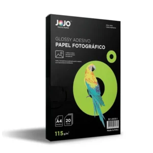 PAPEL FOTOGRÁFICO 115G ADESIVO A4 COM 0 FOLHAS - JOJO - Unidade.