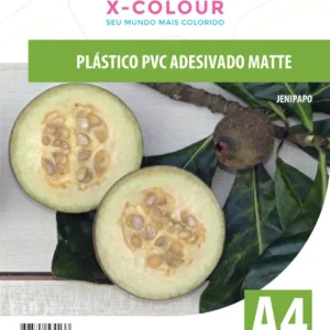 VINIL ADESIVO SEMI-TRANS. 130G A PROVA D`ÁGUA- X-COLOUR UNIDADE.