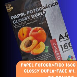 PAPEL FOTOGRAFICO 160G DUPLA FACE X-COLOUR 20 FOLHAS - Unidade