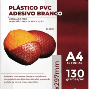 ADESIVO VINIL  BRANCO 130G A4  X-COLOUR  UNIDADE