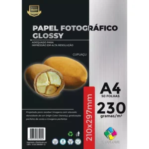 PAPEL FOTOGRAFICO 230G A4 C/50 X-COLOUR COM 50 FOLHAS - Unidade