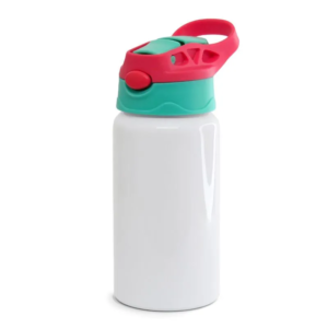 GARRAFA TERMICA TAMPA CLICK 350ML VERDE COM ROSA - JKB - Unidade