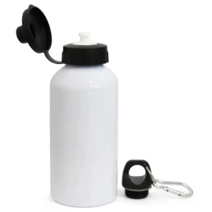 SQUEEZE ALUMINIO BRANCO TAMPA DUPLA 600ML - LIVE - Unidade