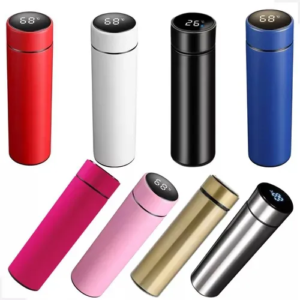 GARRAFA TERMICA 500ML TERMOMETRO DIGITAL CORES - Unidade