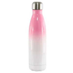 GARRAFA TERMICA BI-COLOUR ROSA 500ML PARA SUBLIMAÇÃO- JKB -  Unidade