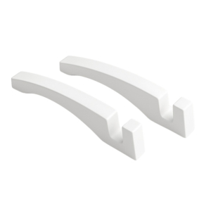 SUPORTE  BRANCO DE PLASTICO PAR PARA AZULEJO - Unidade
