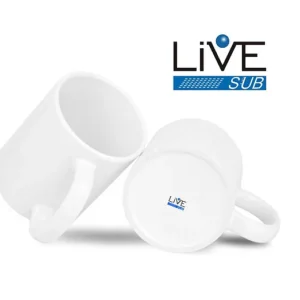 CANECA CERAMICA BRANCA 325ML AAA  PARA SUBLIMAÇÃO - LIVE - Unidade