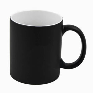 CANECA CERAMICA MÁGICA PRETA FOSCA 325ML PARA SUBLIMAÇÃO -  X-COLOUR - Unidade