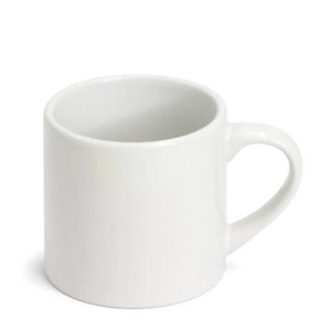 XICARA BRANCA 177ML CERAMICA CILINDRICA  PARA SUBLIMAÇÃO - JKB - Unidade