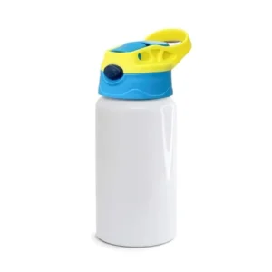 Squeeze kids  Alumínio Tampa Click Amarelo Com Azul- 500ml - Sus - Unidade.