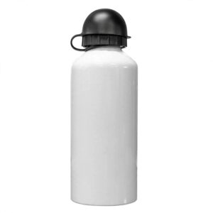 SQUEEZE ALUMINIO BRANCA TAMPA BOLINHA 600ML  PARA SUBLIMAÇÃO - BC - Unidade